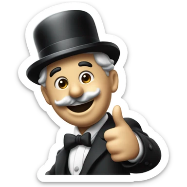 Charlie Chaplin thumbs up sticker