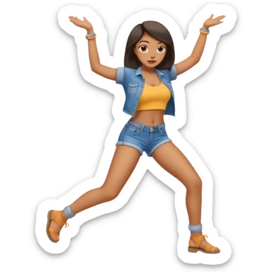 Girl twerking sticker