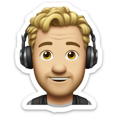 Corrie Dj at disco sticker