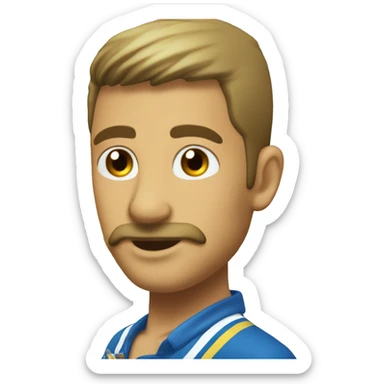 Delfín con piña  sticker