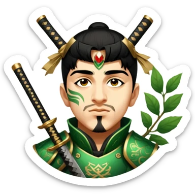 Emerald Samurai sticker