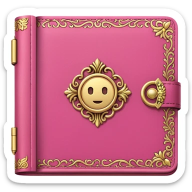 Pink diary sticker