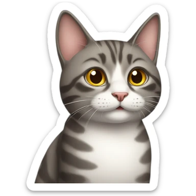 funny cat sticker