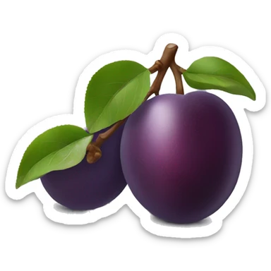 Fruit plum  sticker