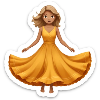 woman in spining sticker