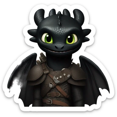 How to train your Dragon toothless sticker