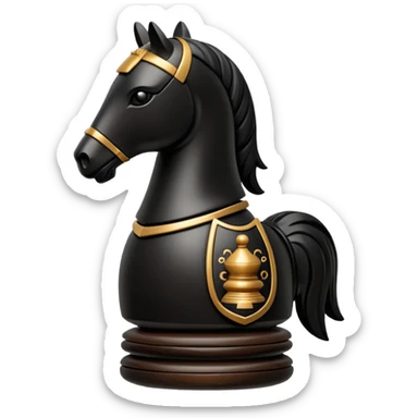 Chinese chess piece, knight piece sticker