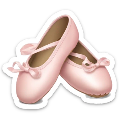 Pale pink ballet shoes sticker
