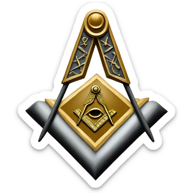 Freemason logo sticker