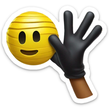 A Slinky spring arm with a black glove coming towards me from popping out of the ball pit sticker