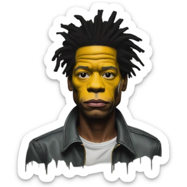 basquiat sticker