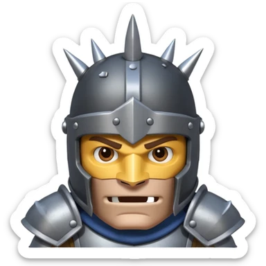 The Mega Knight From Clash Royale sticker