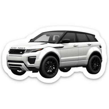2024 BLACK LandRover evoque with black rims, black trim and black interior  sticker