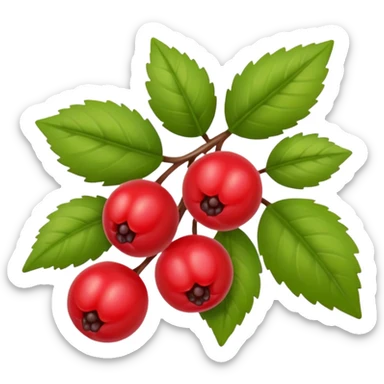 bush with a few berries sticker