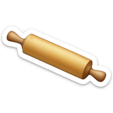 rolling pin, underneath it says "bodenlos" sticker