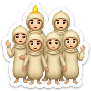 stray kids dressed as their skzoos sticker