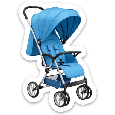 baby stroller not too detailed, simple  sticker