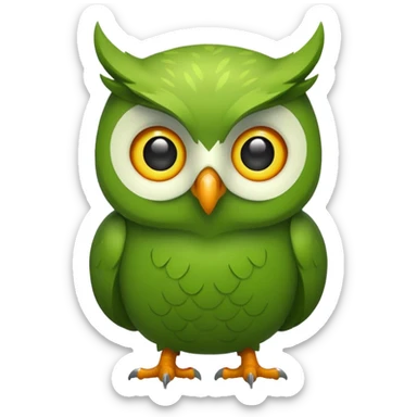 Duolingo owl sticker