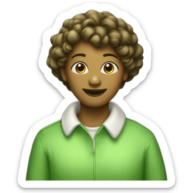 Bougie verte allumé et éteint sticker