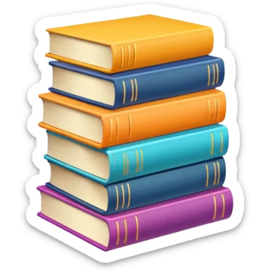 Libros para regreso a clases sticker