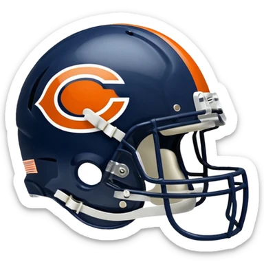 Chicago Bears helmet and logo sticker