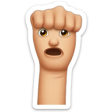 finger in a nostril sticker