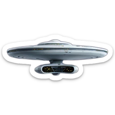 star trek USS enterprise sticker