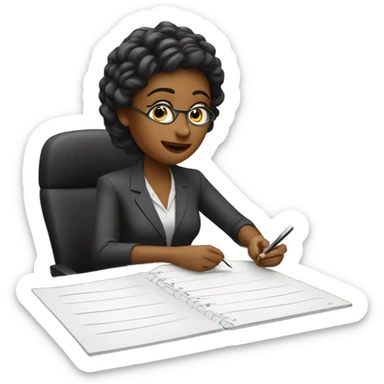 female Psychologist meeting sticker