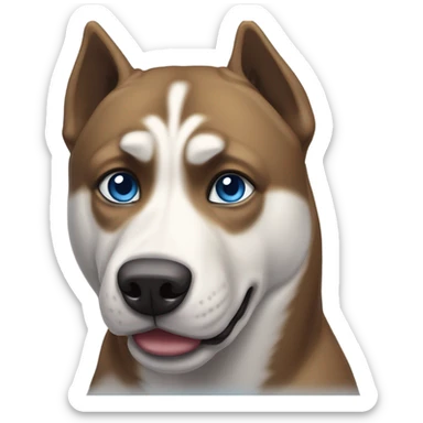 Husky pitbull mix sticker