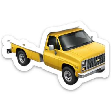 yellow Chevrolet Blazer freight truck sticker