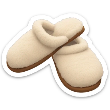 Aesthetic slippers cozy sticker