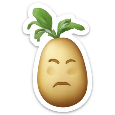 Master potato logo magnifique sticker