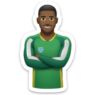 Goleiro de defendendo uma bola sticker