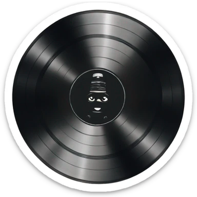 Vinyl record sticker