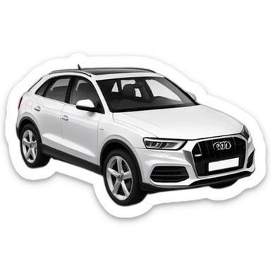 Audi Q3 blanco sticker