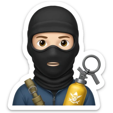 Russel from F1 Mercedes Team as a terrorist from csgo sticker
