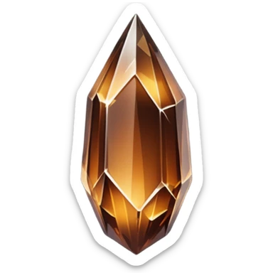 dark brown nebula crystal shard sticker