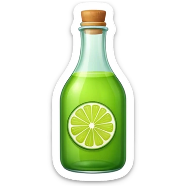 Bottle me lime juice sticker