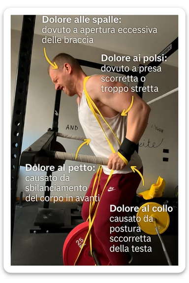 Dolore nel dip per errori di tecnica, facciamo capire bene i dolori in italiano sticker