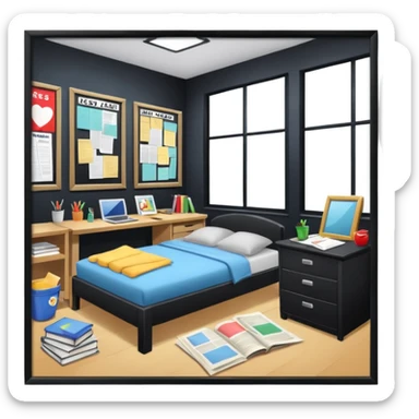 room rented by other students sticker