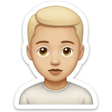 a face depicting nostalgia sticker