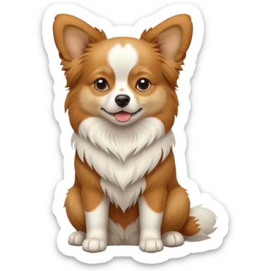 Papillion dog sticker