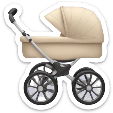 aesthetic beige stroller sticker