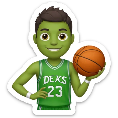 discord pepe holding a basketball sticker