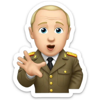 putin sending air kiss sticker