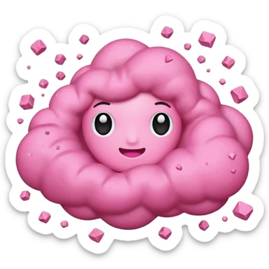 pink Dust and debris sticker