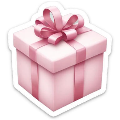 Light pink Christmas gifts under a white Christmas tree  sticker