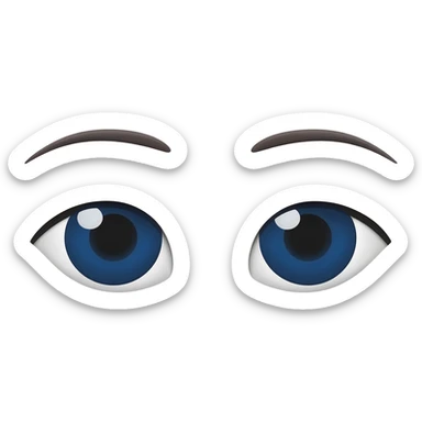 Ojos con ojeras sticker