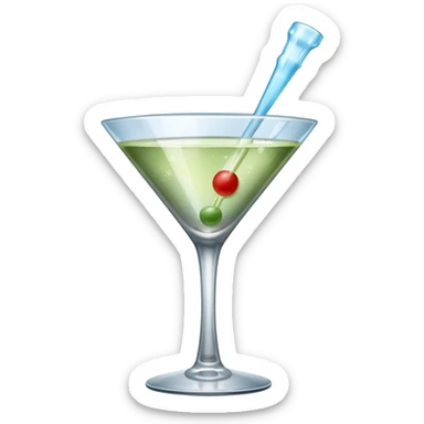 martini bottle sticker