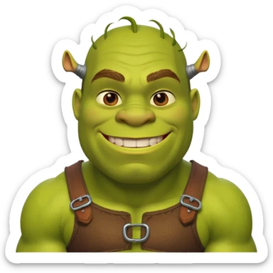 shrek gigachad sticker